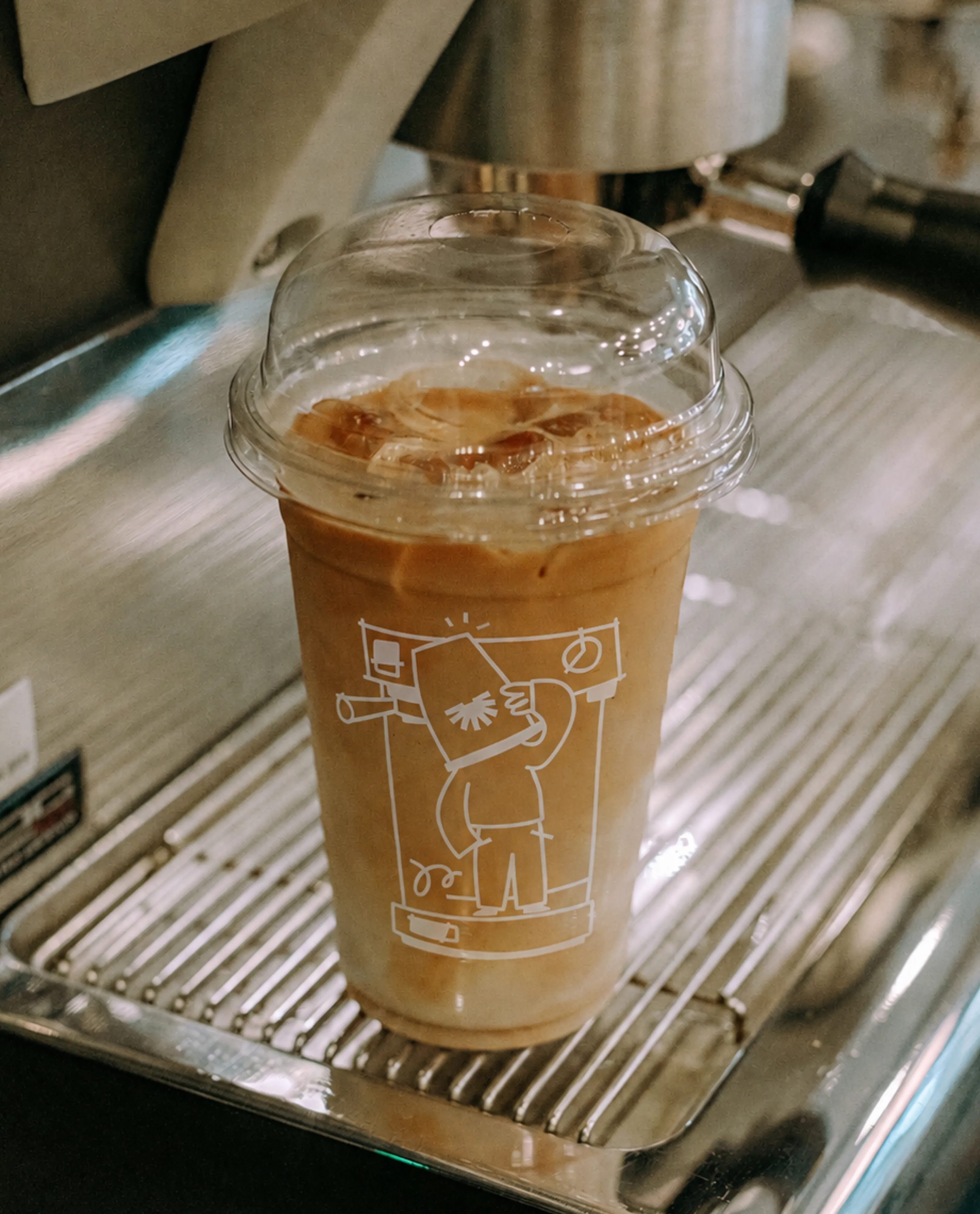 Illustration imprimée sur un gobelet de café