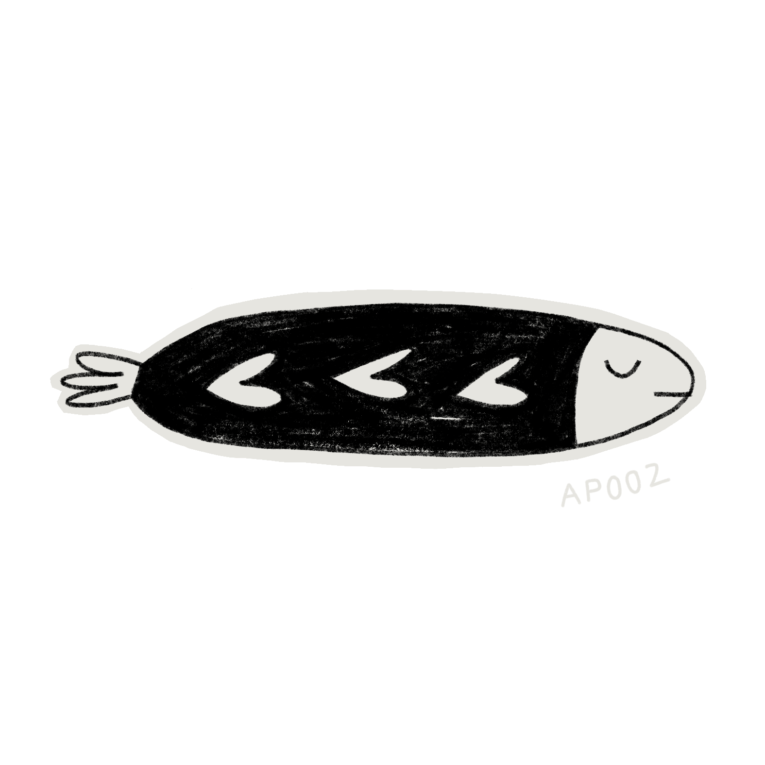 sardine coeur noir