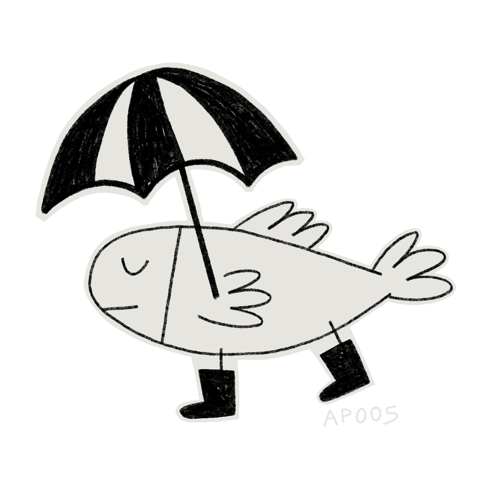 poisson il pleut